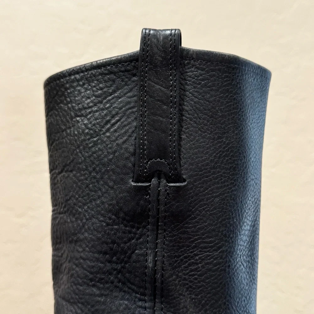 Frye Leather Chain Link Harness Boots - Picture 2 of 12